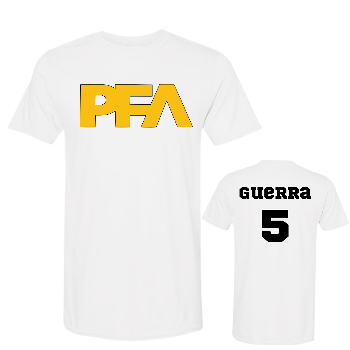 PFA Yellow Logo Practice Wear Shirt