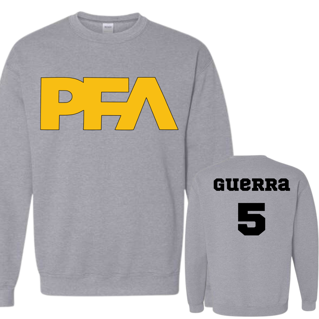 PFA Yellow Logo Crew Neck Sweatshirt