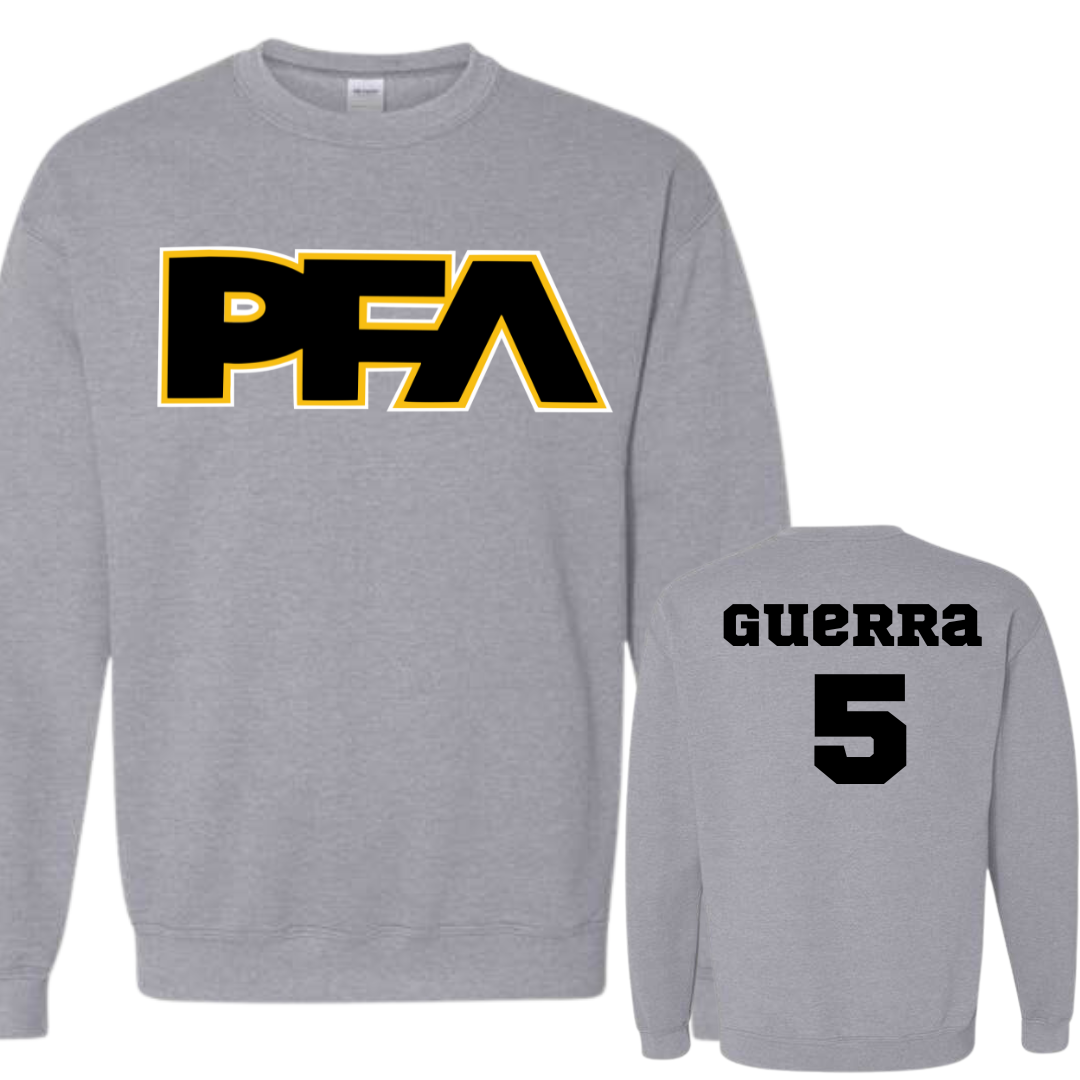 PFA Black  Logo Crew Neck Sweatshirt