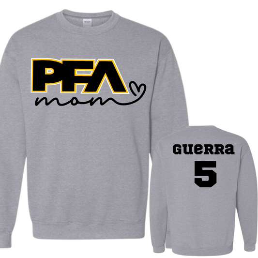 PFA Mom with Heart Crew Neck Sweatshirt