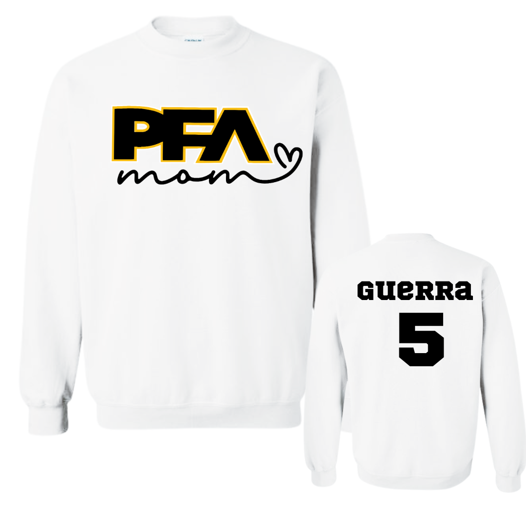 PFA Mom with Heart Crew Neck Sweatshirt