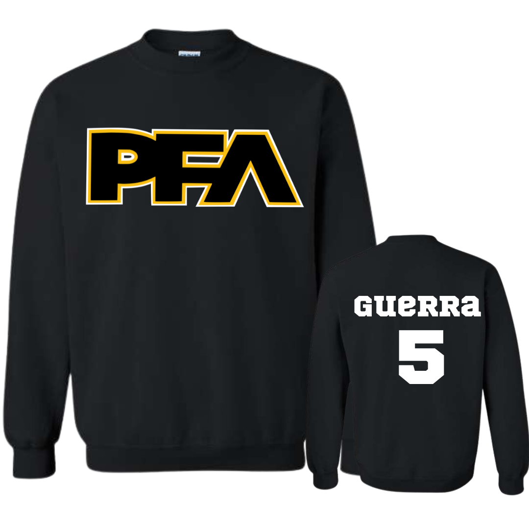 PFA Black  Logo Crew Neck Sweatshirt