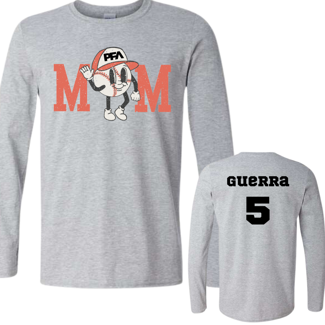 PFA Mom with Baseball Long Sleeve