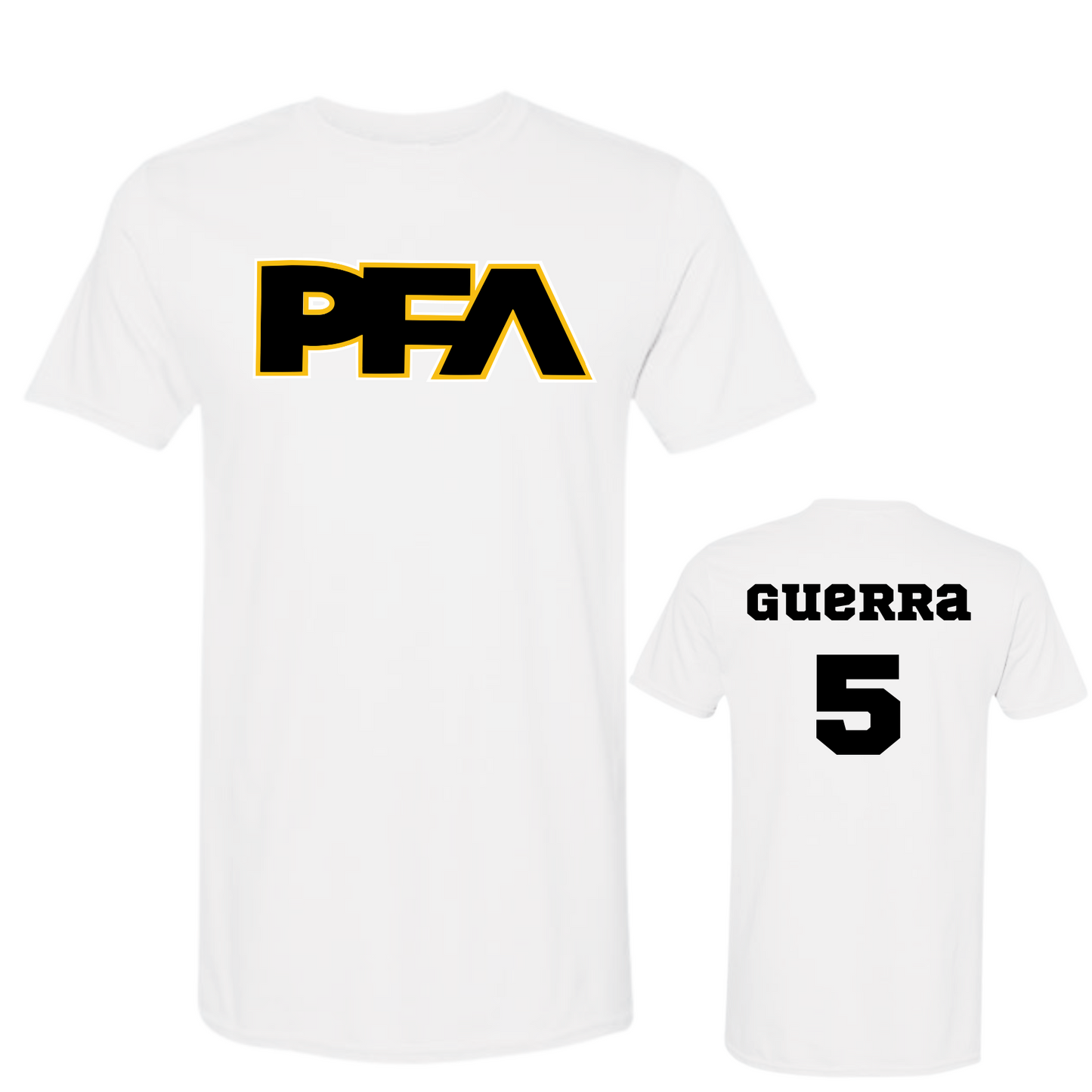 PFA Black Yellow Logo Practice Wear Shirt