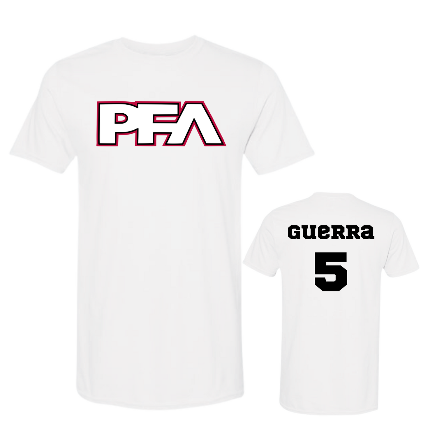 PFA White Red Logo Practice Wear Shirt